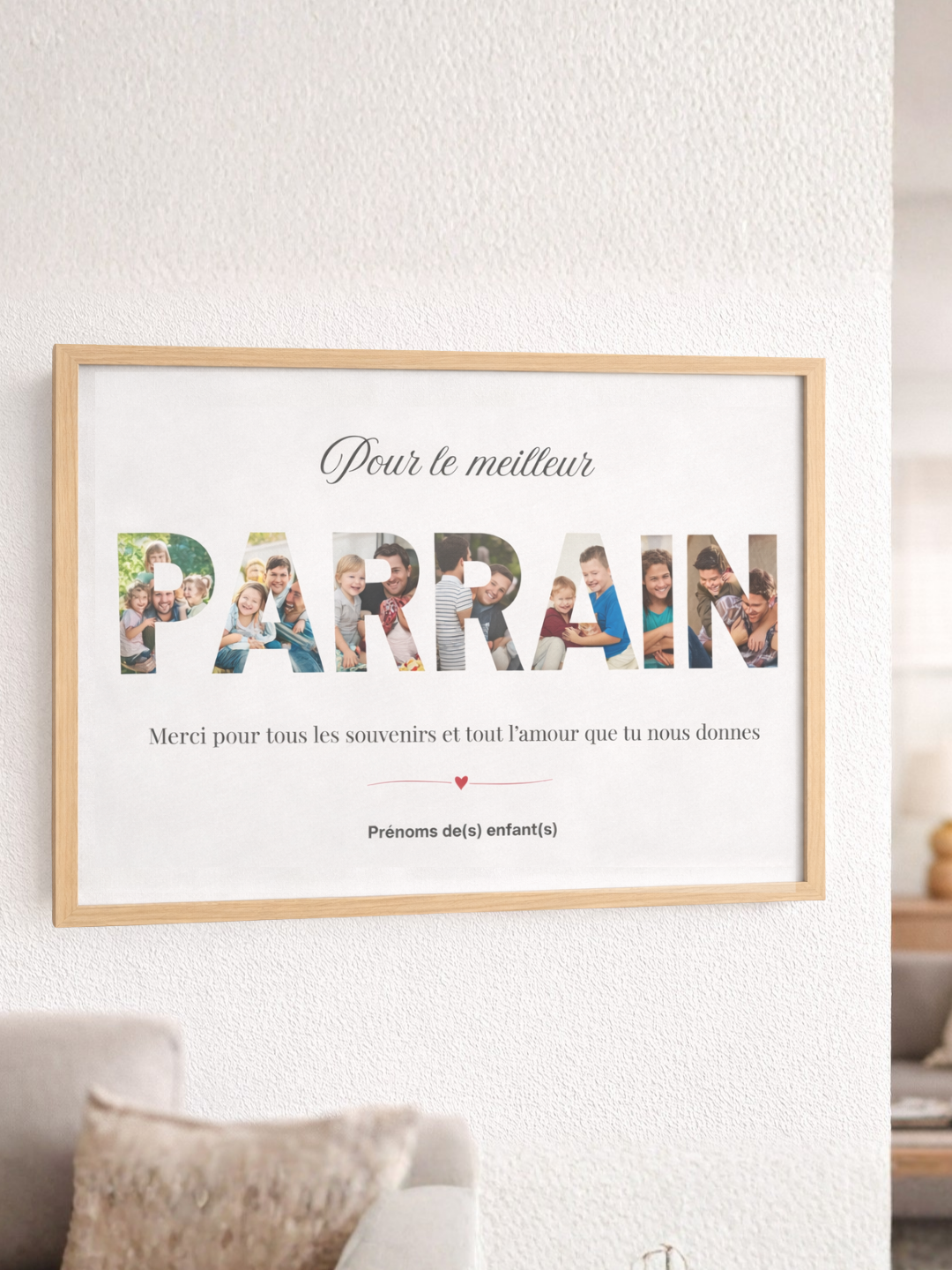 Cadre Proche en Or Personnalisable